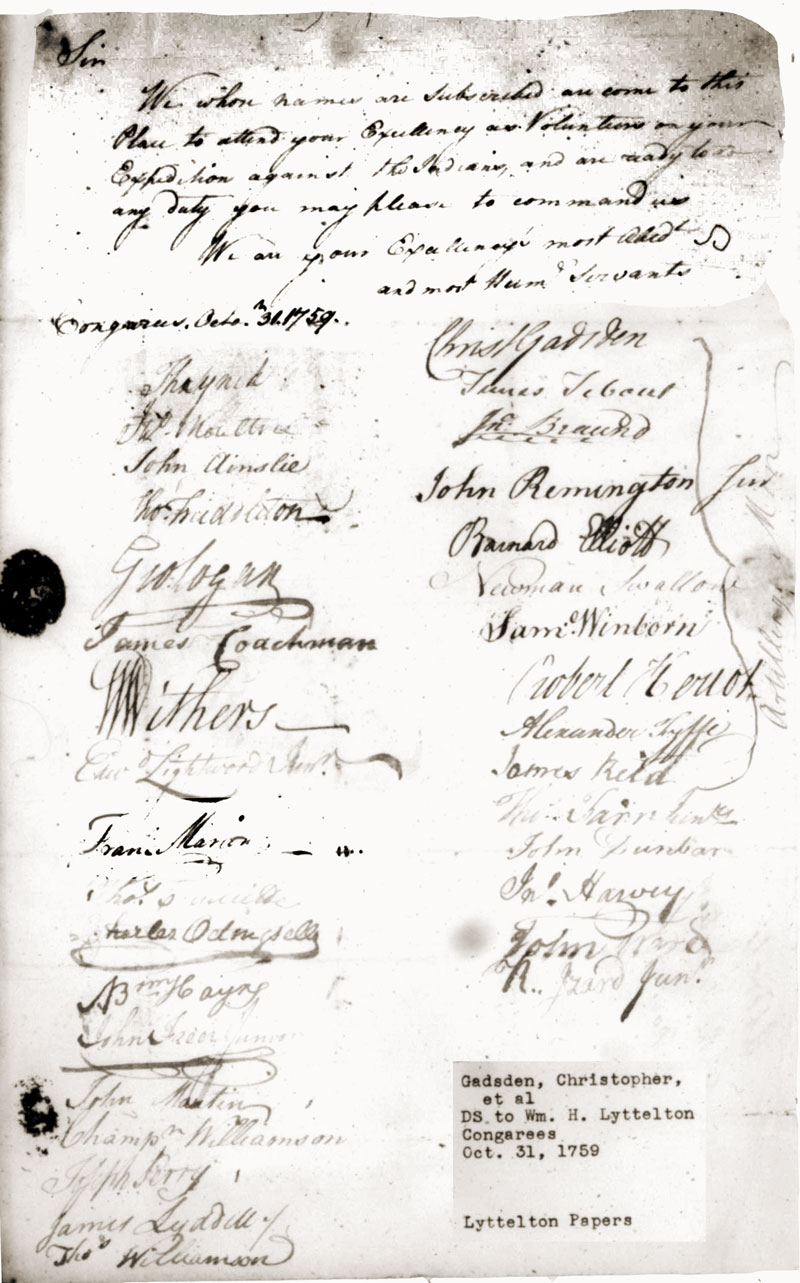 Photograph of a document with handwriting and signatures