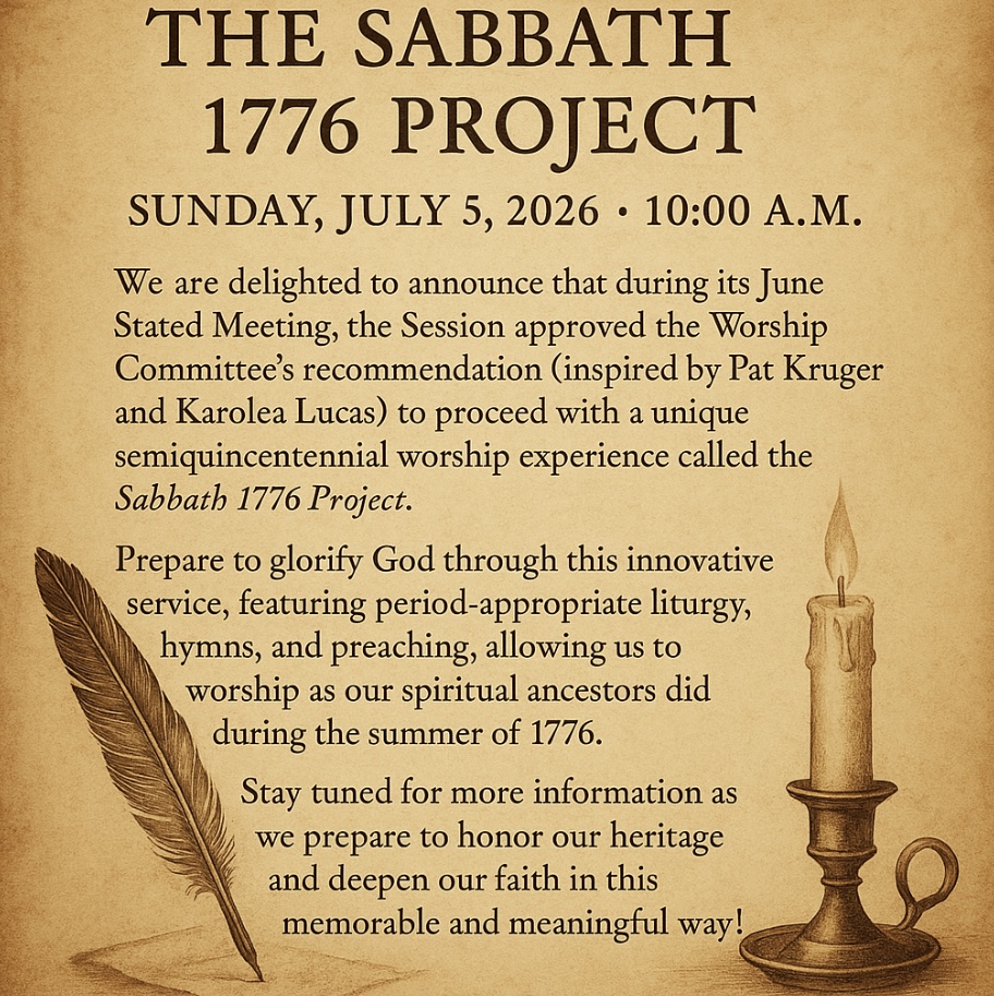 THE SABBATH 1776 PROJECT