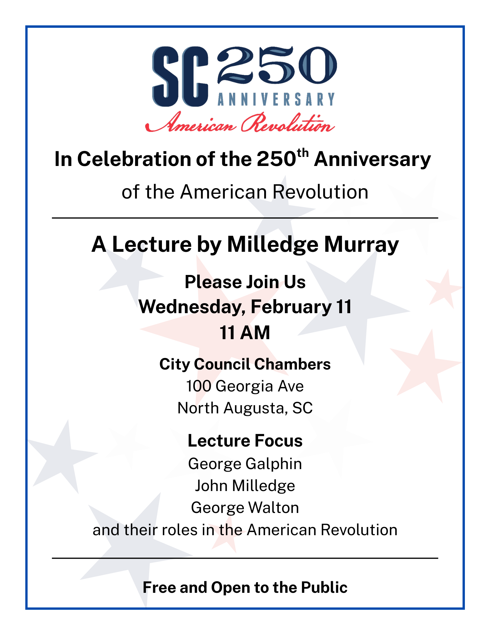 George Galphin, John Milledge & George Walton:  Their Roles in the American Revolution