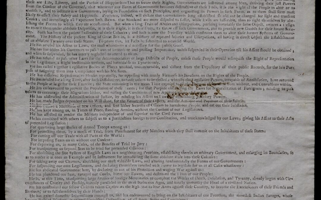 Declaring Independence in Charleston: Text and Context