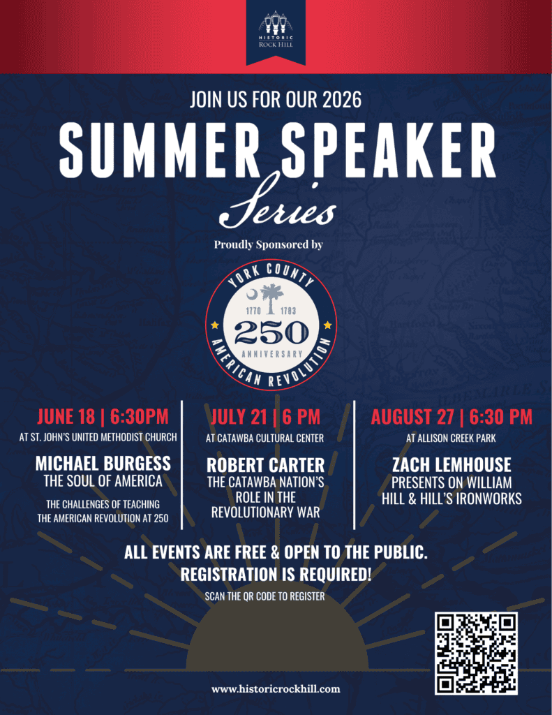 South Carolina's 250th Anniversary of the American Revolution at Summer Speaker Series.