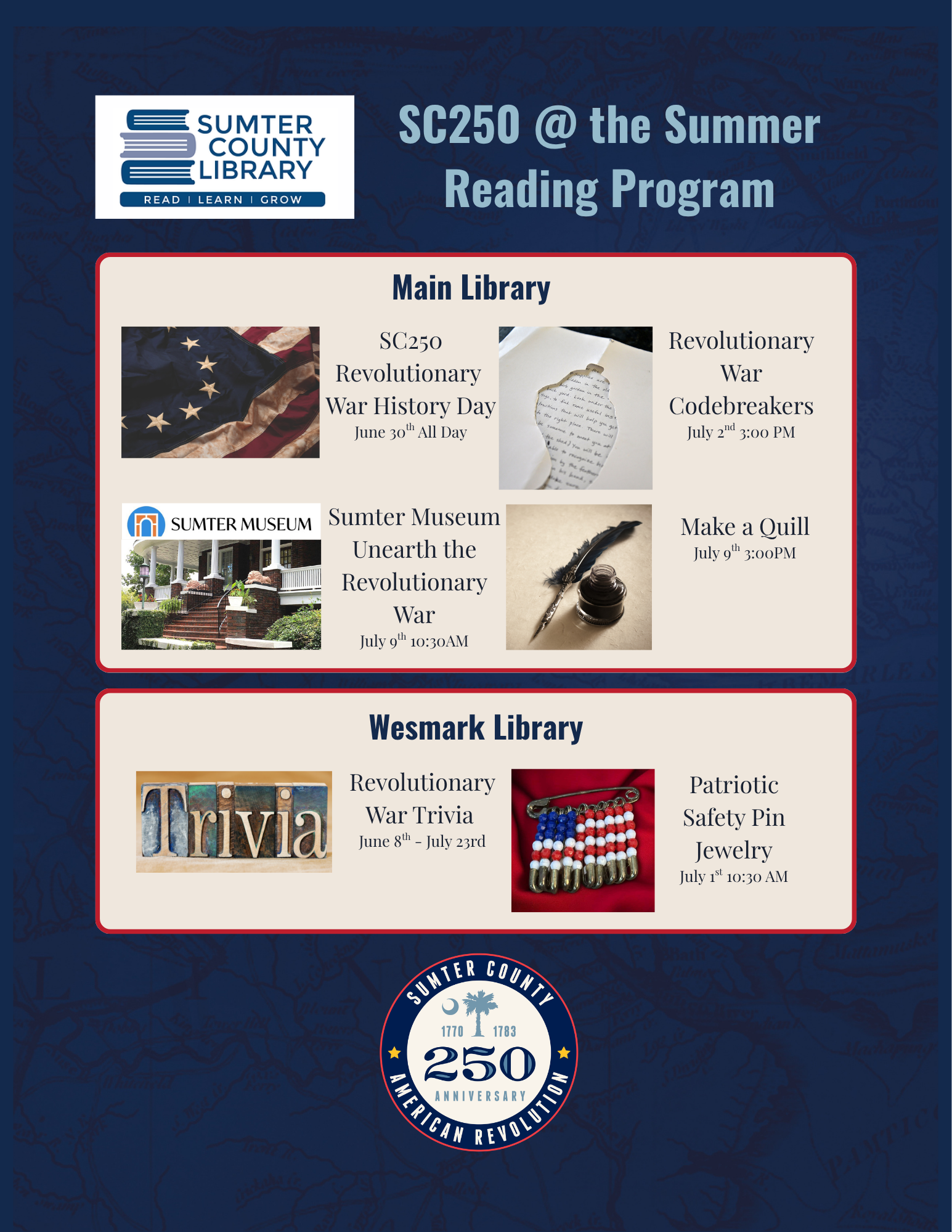 SC 250 Programming during Summer Reading