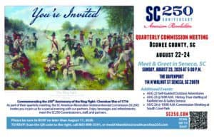 Reenactment of the Battle of Cowpens during South Carolina's 250th anniversary celebration.