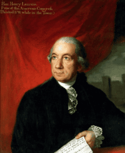 Portrait of Henry Laurens, American Revolutionary leader, painted in 1781.